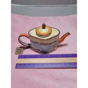 CHARLOTTE DI VITA NUMBERED TEAPOT COPPER HAND PAINT